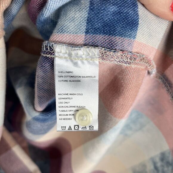 Anthropologie Isabella Sinclair Women's Size XS Top Shirt Blouse Pink Blue​​​​ - Picture 6 of 7